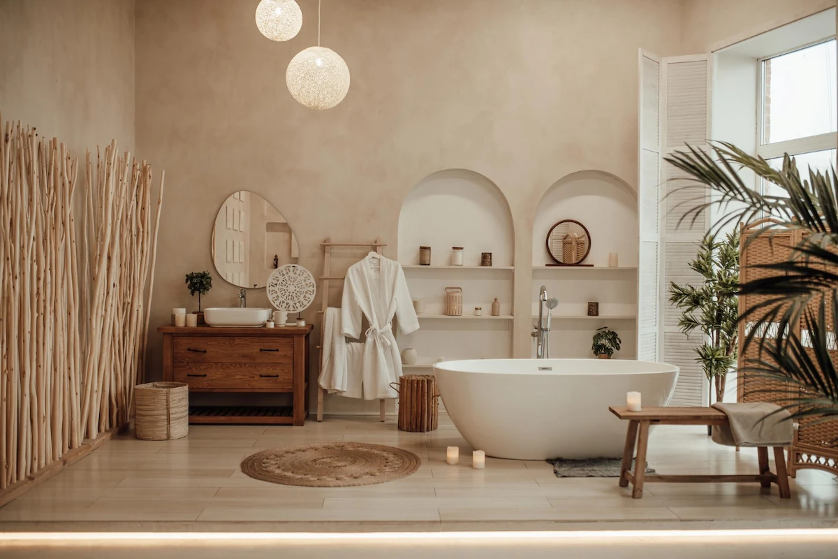 Bathroom with a Rustic Touch